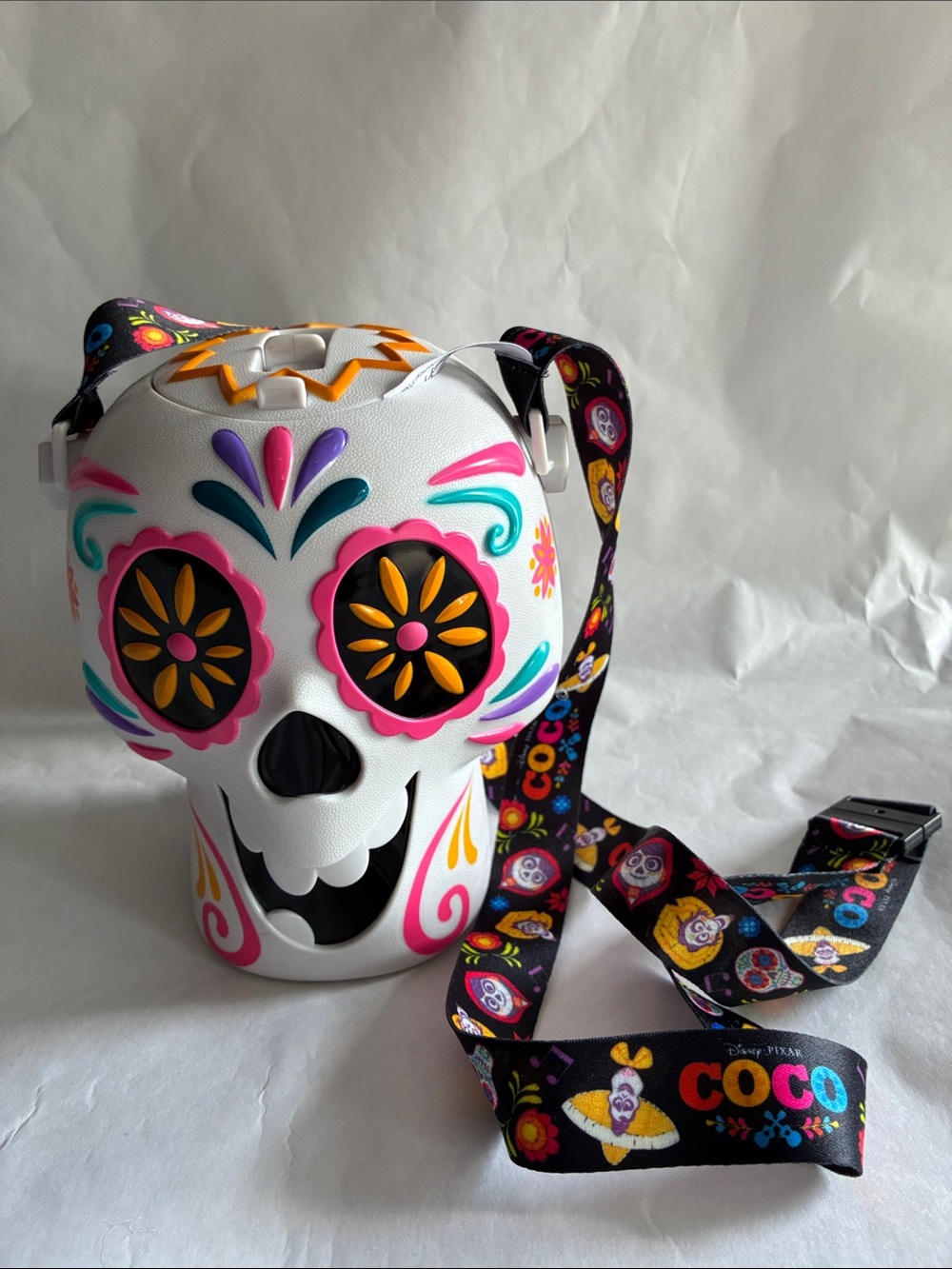 Disney Cruise Line Pixar Coco Sugar Skull Sipper Cup w Strap